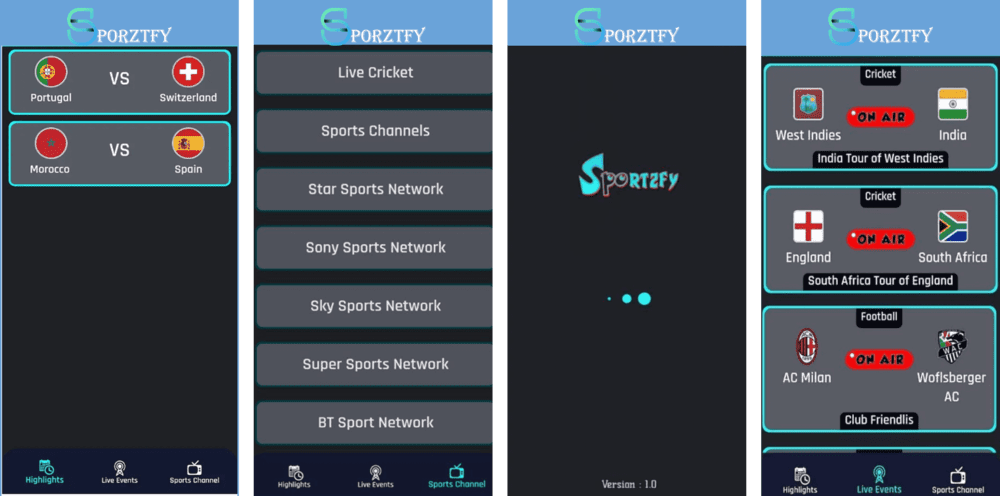 Sportzfy App