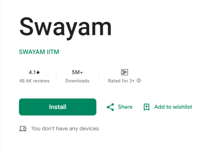 Swayam – Apps on Google Play